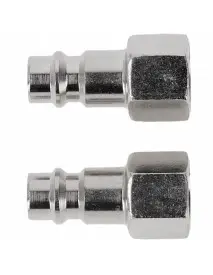 Adaptor de cuplare Hogert HT4R810 1/4" set 2 piese 15 bar – Conectare rapida pneumatica