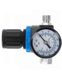 Regulator de presiune cu manometru, Hogert HT4R873, 12 bar, 1/4"