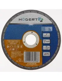 Disc abraziv, Hogert HT6D606, 125 mm, ultra subtire 1.0 mm