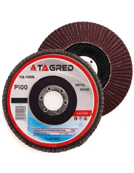 Disc slefuit metal,Tagred TA1006, 125mm/22,23mm, P100