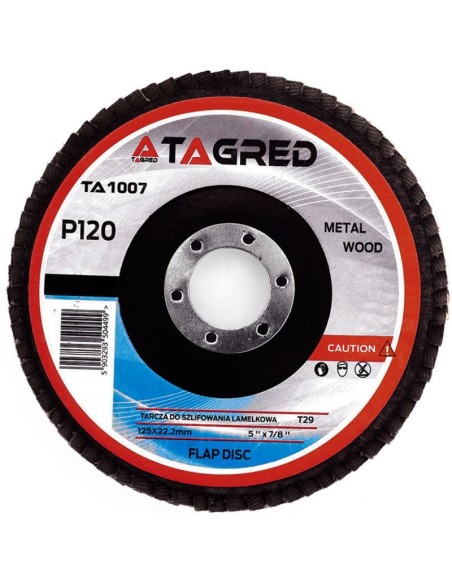 Disc slefuit metal, Tagred TA1007, 125mm/22,23mm, P120