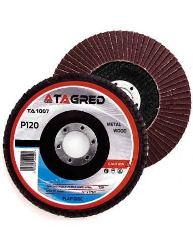 Disc slefuit metal, Tagred TA1007, 125mm/22,23mm, P120