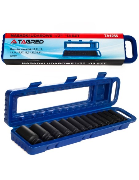 Set 13 prize, Tagred TA1255, lungi, 78mm, 1/2" Set 13 prize, Tagred TA1255, lungi, 78mm, 1/2"