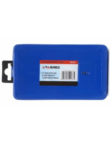 Set burghie pentru metal, Tagred TA1315, 1-10 mm, 19 piese