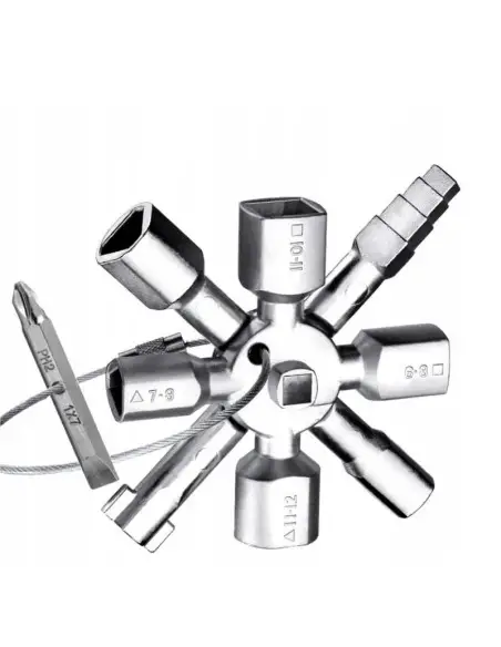 Cheie universala, Tagred TA4133, 10 in 1, pentru dulapuri electrice Cheie universala, Tagred TA4133, 10 in 1, pentru dulapuri electrice