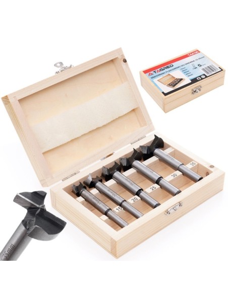 Set 5 freze, Tagred TA4190, pentru lemn, 15-35 mm