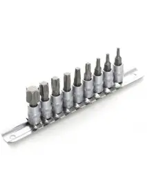 Set biti cap tubular, Kraft&Dele KD10241, 1/4", 9 piese