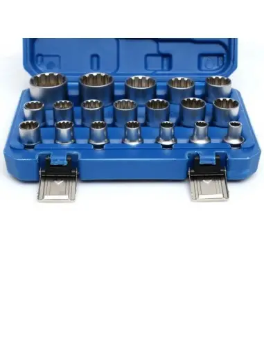 Set chei tubulare, Kraft&Dele KD10347, 19 piese