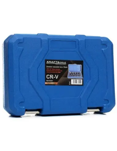 Set chei tubulare, Kraft&Dele KD10347, 19 piese