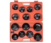 Trusa chei filtru de ulei, Kraft&Dele KD10500, 15 piese, cu adaptor