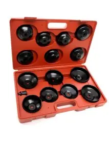 Trusa chei filtru de ulei, Kraft&Dele KD10500, 15 piese, cu adaptor