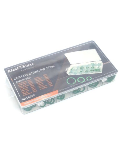 Set 270 garnituri din cauciuc, Kraft&Dele KD10506, 18 dimensiuni Set 270 garnituri din cauciuc, Kraft&Dele KD10506, 18 dimensiuni