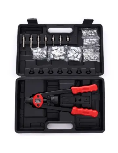 Cleste pentru nituit, Kraft&Dele KD10556, 110 piese, M3 - M10