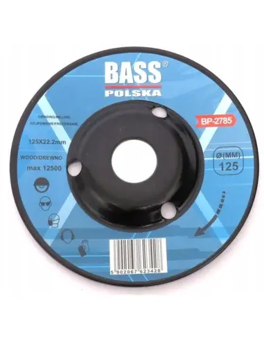 Disc pentru slefuire lemn, Bass Polska 2785, 125 mm Disc pentru slefuire lemn, Bass Polska 2785, 125 mm