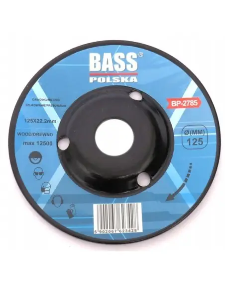 Disc pentru slefuire lemn, Bass Polska 2785, 125 mm Disc pentru slefuire lemn, Bass Polska 2785, 125 mm