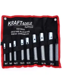 Set chei bujii incandescente, Kraft&Dele KD10820, 10 piese