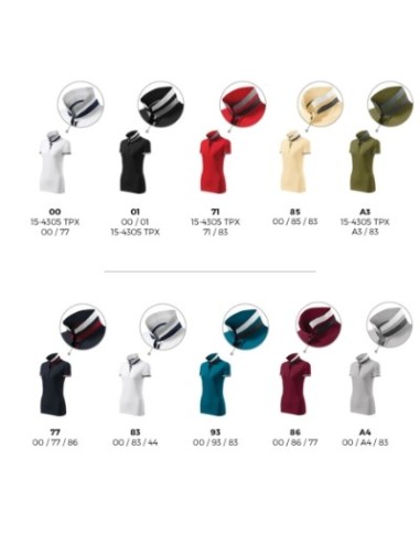 Tricou polo pentru dama, Collar Up 257, Malfini