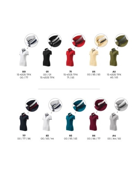 Tricou polo pentru damă, Collar Up 257, Malfini