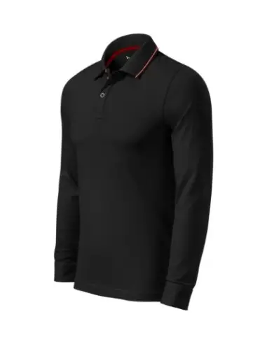 Tricou polo pentru barbati, Contrast Stripe LS 258, Malfini Tricou polo pentru barbati, Contrast Stripe LS 258, Malfini