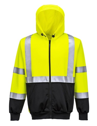 Hanorac Hi-Vis Bicolor cu Fermoar