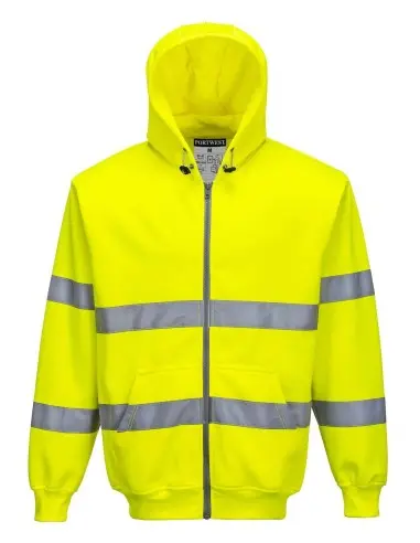 Hanorac Hi-Vis cu Fermoar Frontal