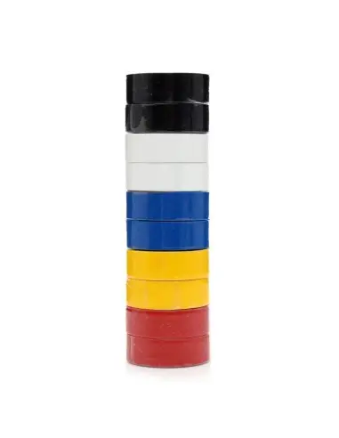 Banda izolatoare PVC, 10 buc amestec de culori, KD10915, Kraft&Dele