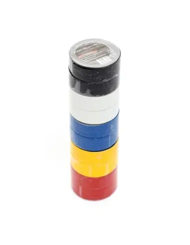 Banda izolatoare PVC, 10 buc amestec de culori, KD10915, Kraft&Dele