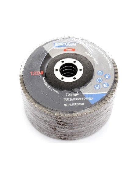Set disc de taiere, 10 buc 125mm P100, KD968, Kraft&Dele