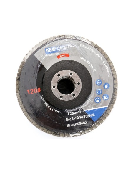 Set disc de taiere, 10 buc 125mm P100, KD968, Kraft&Dele
