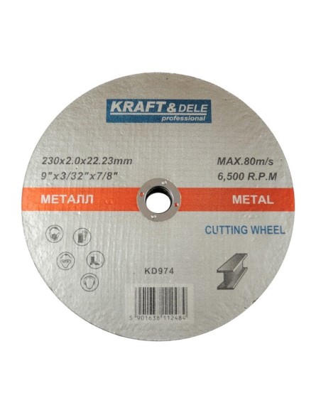 Disc de taiere, 230x2,0x22,23mm, KD974, Kraft&Dele