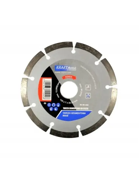 Disc de taiere beton, 125x7x22.23, KD924, Kraft&Dele Disc de taiere beton, 125x7x22.23, KD924, Kraft&Dele