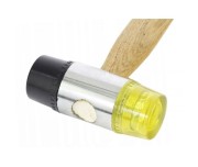 Ciocan cauciuc, 30mm cu maner din lemn, KD903, Kraft&Dele