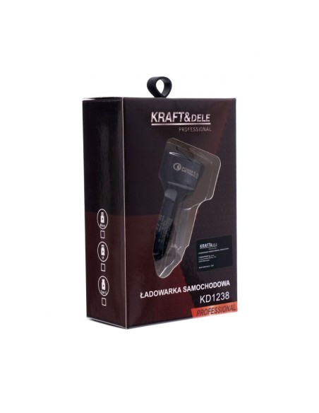 Incarcator auto, 3 porturi USB Quick Charge, KD1238, Kraft&Dele