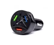 Incarcator auto, 3 porturi USB Quick Charge, KD1238, Kraft&Dele
