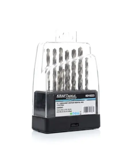 Burghie pentru metal si lemn, 13 buc, KD10223, Kraft&Dele