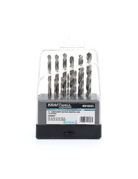 Burghie pentru metal si lemn, 13 buc, KD10223, Kraft&Dele
