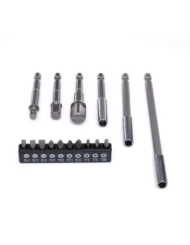 Set suporturi, adaptoare si biti 16 buc, KD10955, Kraft&Dele