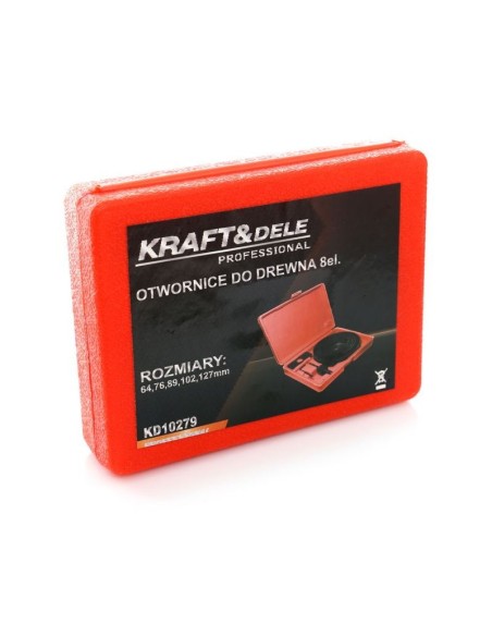Set carote pentru lemn, 8 buc 64-127mm, KD10279, Kraft&Dele Set carote pentru lemn, 8 buc 64-127mm, KD10279, Kraft&Dele
