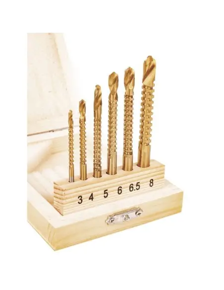 Set freze pentru lemn, 6 buc 3-8mm, KD997, Kraft&Dele Set freze pentru lemn, 6 buc 3-8mm, KD997, Kraft&Dele