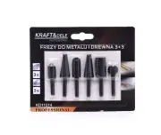Freze pentru metal si lemn, 6 buc, KD11214, Kraft&Dele