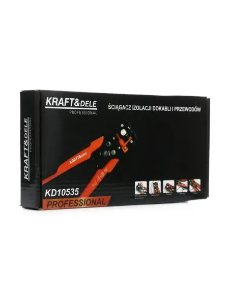 Cleste pentru dezizolat cabluri electrice, 205mm, KD10535, Kraft&Dele Cleste pentru dezizolat cabluri electrice, 205mm, KD10535, Kraft&Dele