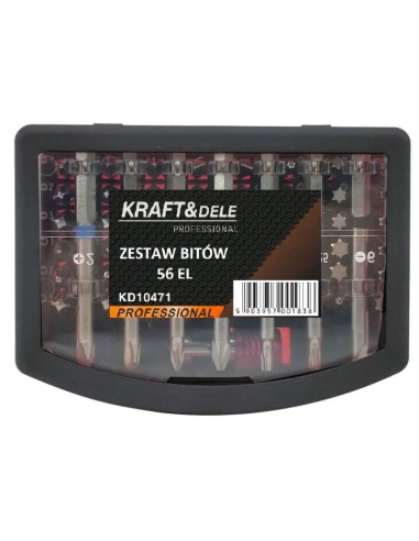 Set de biti, 56 buc, KD10471, Kraft&Dele