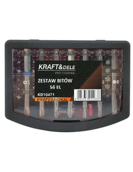 Set de biti, 56 buc, KD10471, Kraft&Dele