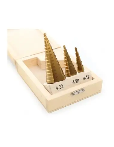 Burghie in trepte, 4-32mm 3 buc, KD10244, Kraft&Dele