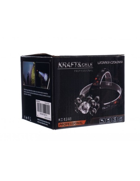 Lanterna frontala de cap, T6 LED, KD1248, Kraft&Dele Lanterna frontala de cap, T6 LED, KD1248, Kraft&Dele