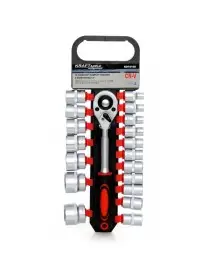 Set chei tubulare, 1/2" 19 buc, KD10108, Kraft&Dele