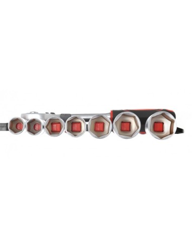 Set chei tubulare, 1/2" 19 buc, KD10108, Kraft&Dele