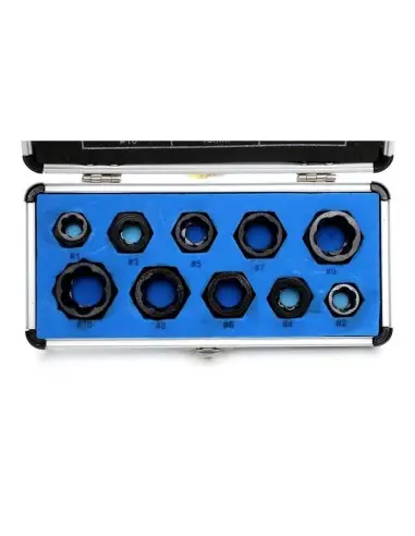 Extractoare pentru suruburi defecte, 10 buc, KD10268, Kraft&Dele