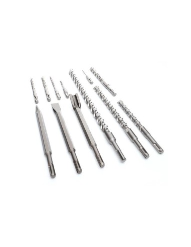 Set 9 burghie, S4 + 3 dalti SDS+, KD10206, Kraft&Dele