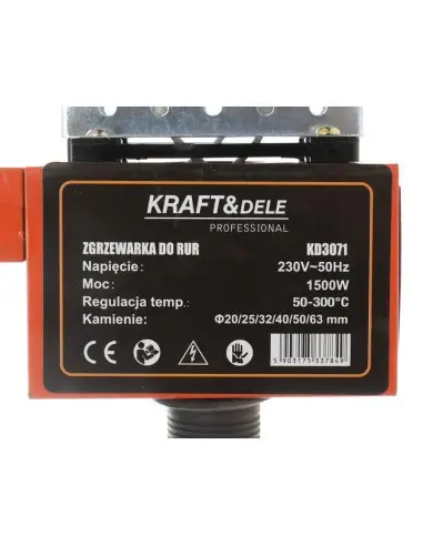 Trusa de sudura tevi, 1500W, KD3071, Kraft&Dele